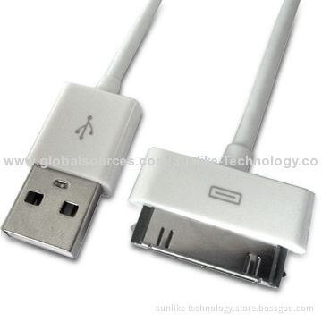 USB Cable for iPhone, iPod, Customized Length and Colors Accepted